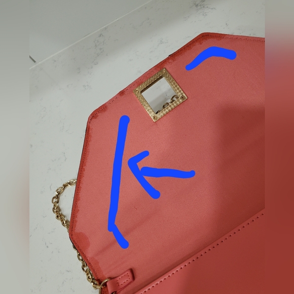 NWOT - Pink and cream clutch/shoulder bag - Picture 11 of 11